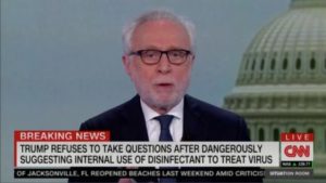 Wolf Blitzer Calls Trump ‘Chicken’ for Not Taking Questions at Briefing: Probably ‘Afraid’ After ‘Flat Lie’ About Injecting Disinfectant