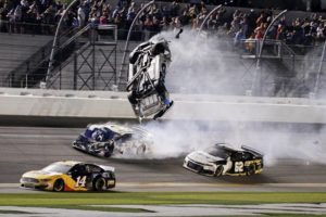 Hamlin wins 3rd Daytona 500; Newman hospitalized