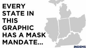 Gov. Holcomb Ends Mask Mandate, Leaving Indiana On an Island of Its Own — Literally