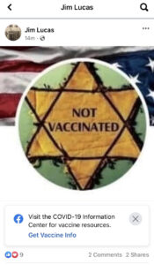 Jim Lucas, Hitler and the Star of “Not Vaccinated”?